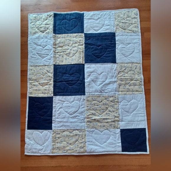 Quilt Colorblock Animal Dog Cat Print Reversible Patchwork Handmade Blanket - Picture 7 of 9